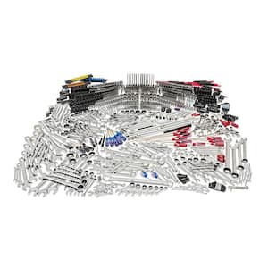 1/4 in., 3/8 in., and 1/2 in. Drive Master Mechanics Tool Set with Impact Sockets (1025-Piece)