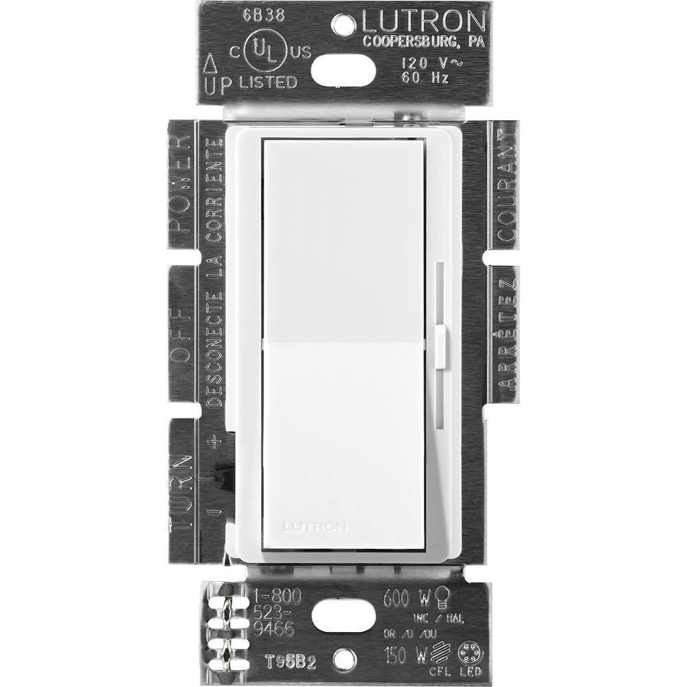 White Diva Dimmer Switch for Magnetic Low Voltage, 800-Watt, Single-Pole/3-Way, Snow (DVSCLV-103P-SW) price history on PriceWatchPro