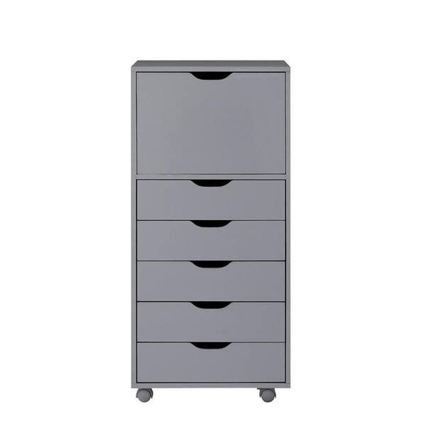 Details about   Carly 6-Drawer Office Storage Cabinet  by Naomi Home Gray
