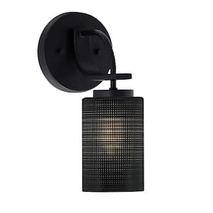 Olympia 1-Light Matte Black Wall Sconce