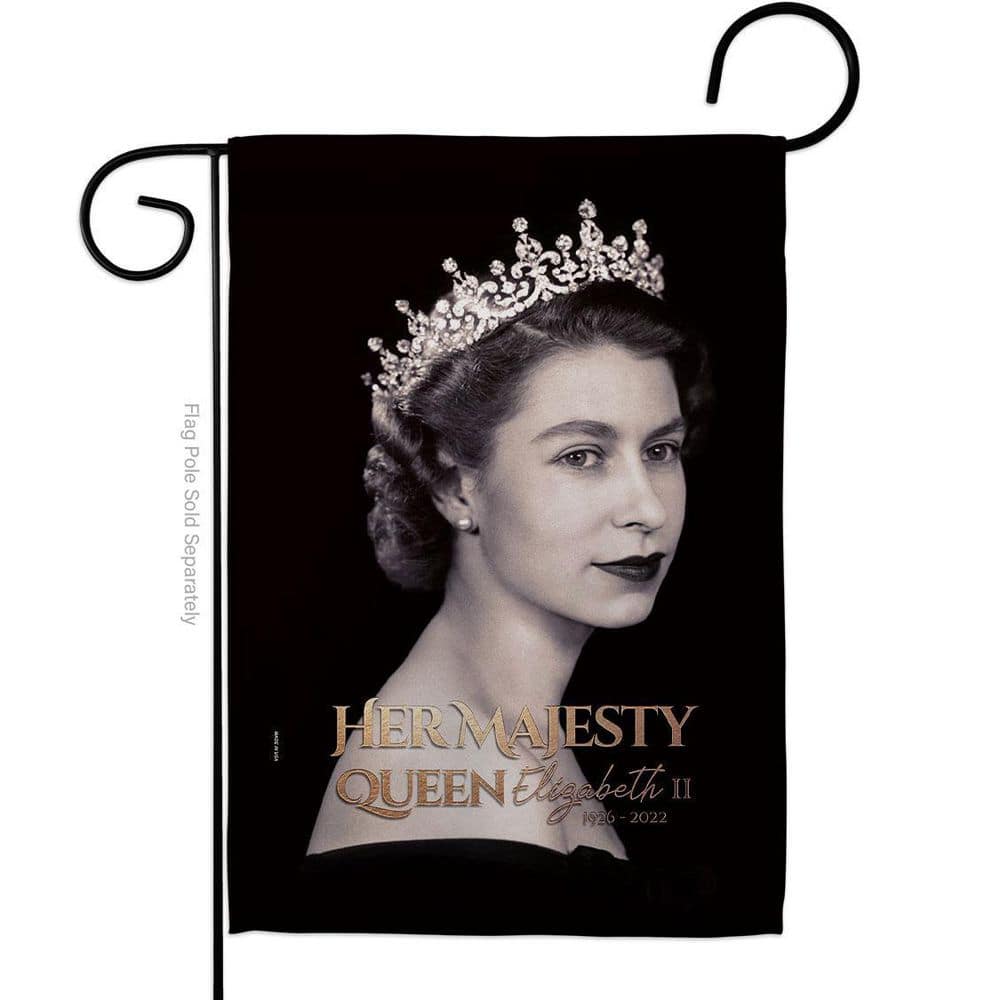 13 in. x 18.5 in. Her Majesty Queen Garden Flag DoubleSided Sweet Life