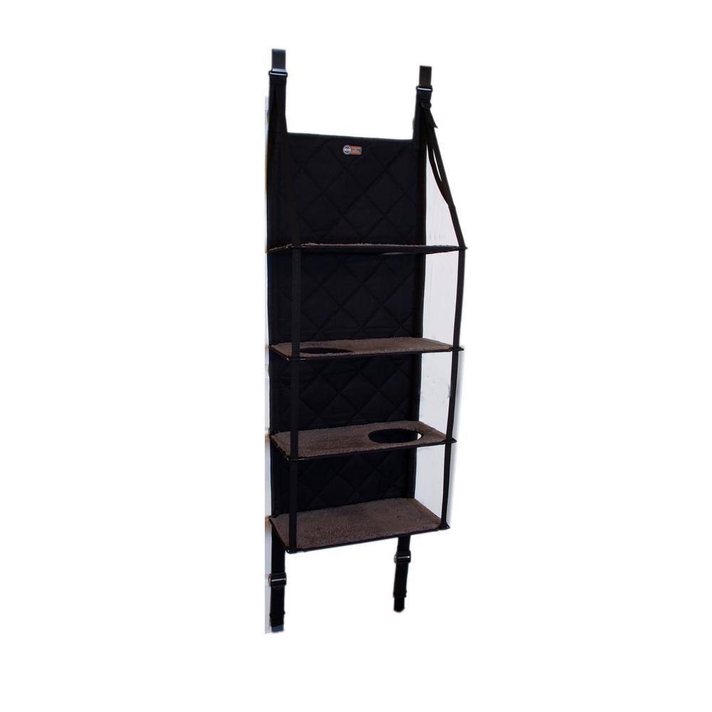 Gray 4-Story Hanging Cat Tree with Fleece Shelves