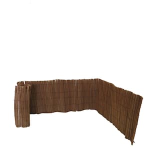 24 in. H x 96 in. L Peeled Willow Border Fence