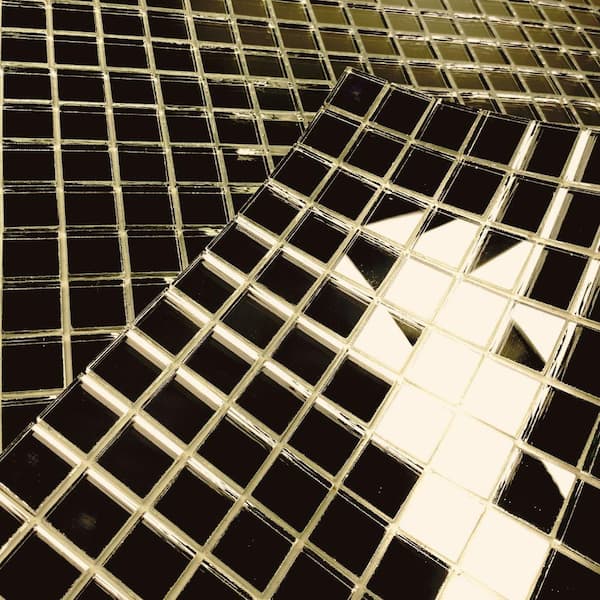 Pattern Mosaic Square Mirror Tiles Stock Photo by ©agnadevi 243463190