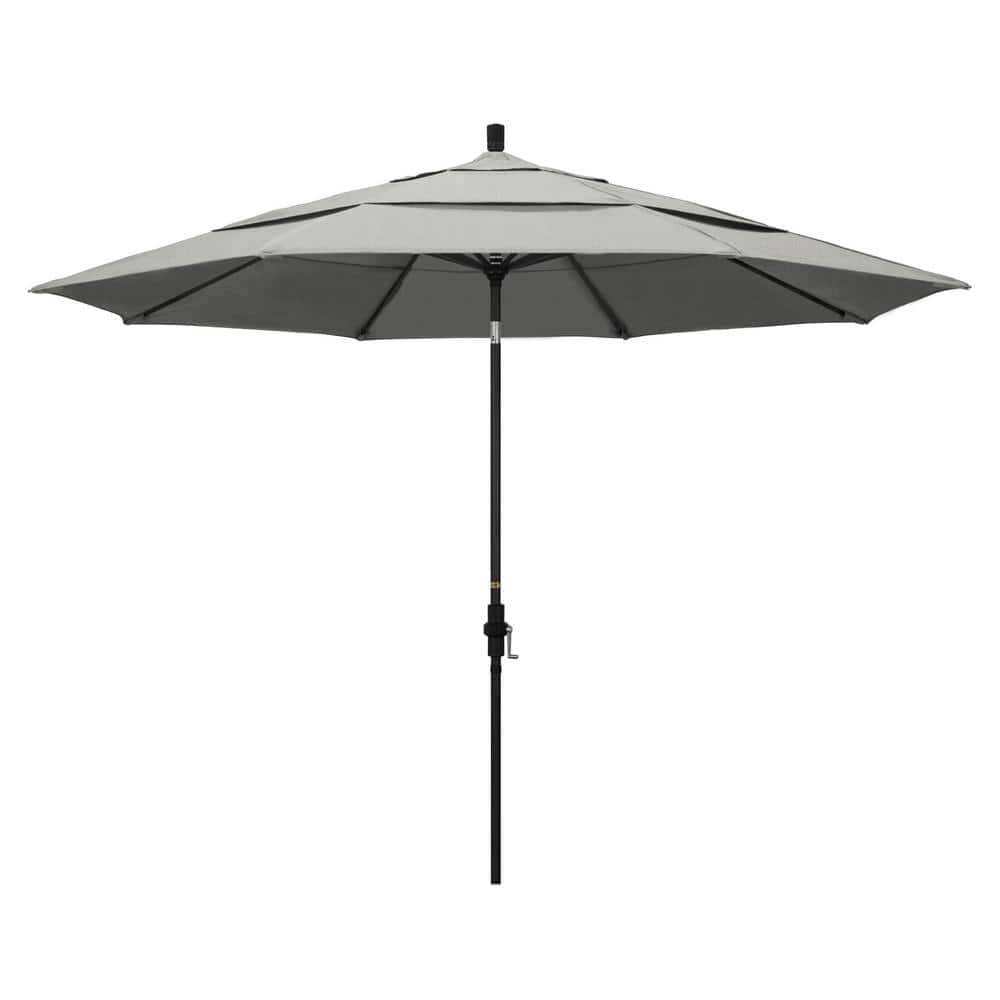 Granite Color 11 ft. Aluminum Market Umbrella with Auto Tilt