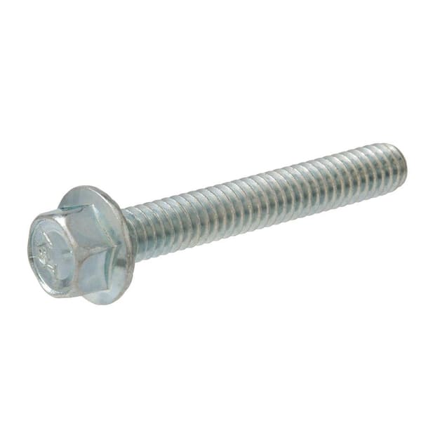 Everbilt 3/8 in. x 16 in. x 1 in. Zinc-Plated Serrated Flange Bolt