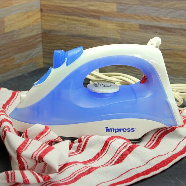 Impress Compact and Lightweight Steam and Dry Iron, Blue