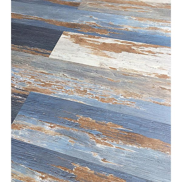 Deco Products 20-Piece 6-in x 36-in Samba. Blue, Violet, Brown, Beige Luxury Vinyl Plank Flooring Deco Products 20-Piece 6-in x 36-in Samba. Blue, Violet, Brown, Beige Luxury Vinyl Plank Flooring