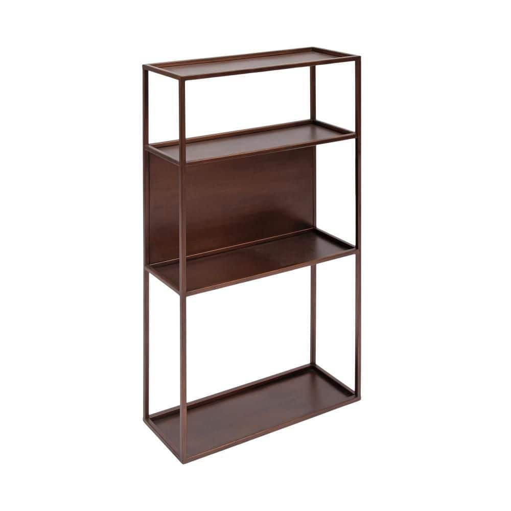 Nomi 18 in. W x 6 in. D Bronze Metal Decorative Wall Shelf