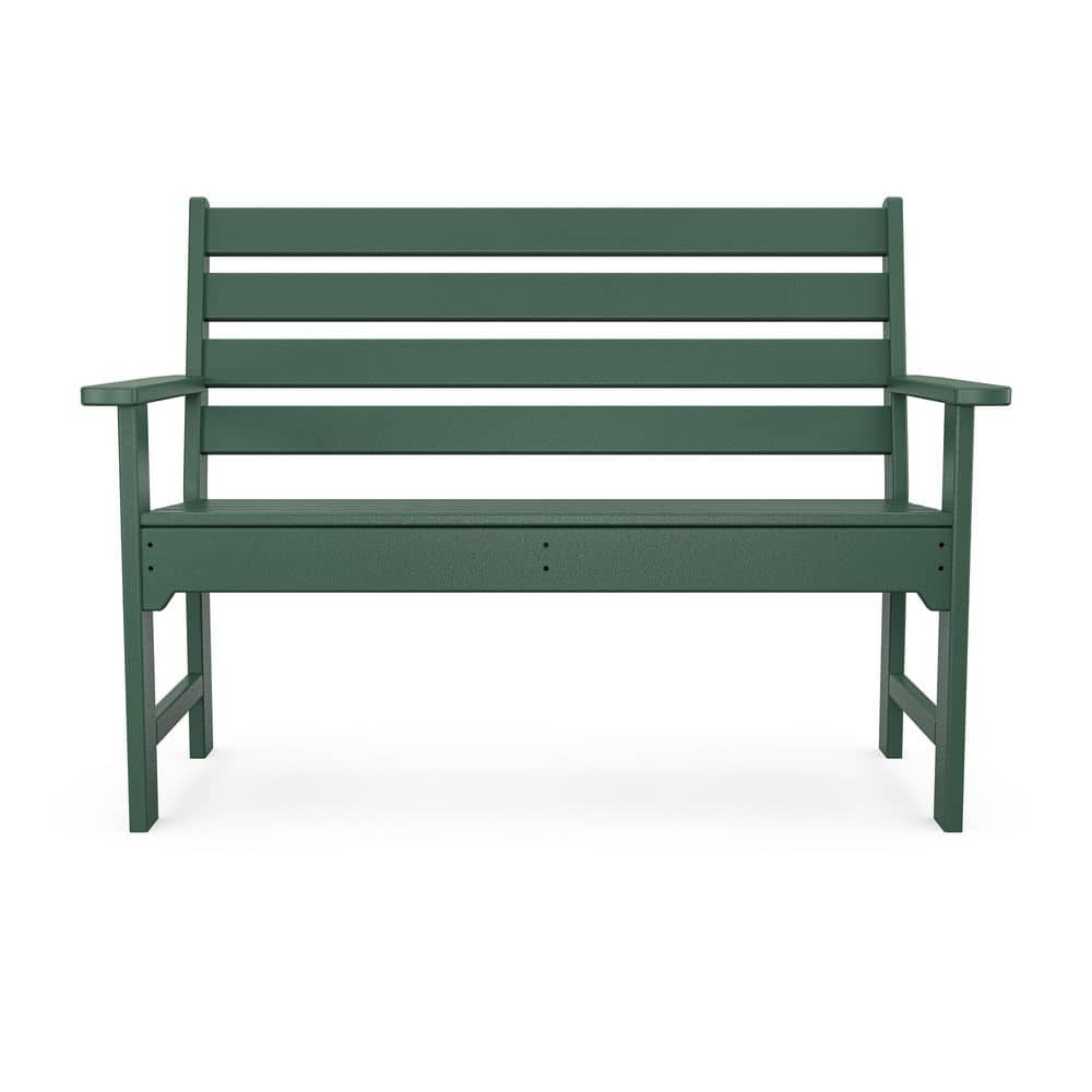 Grant Park 48 in. 2-Person Green Plastic Outdoor Bench price history on PriceWatchPro