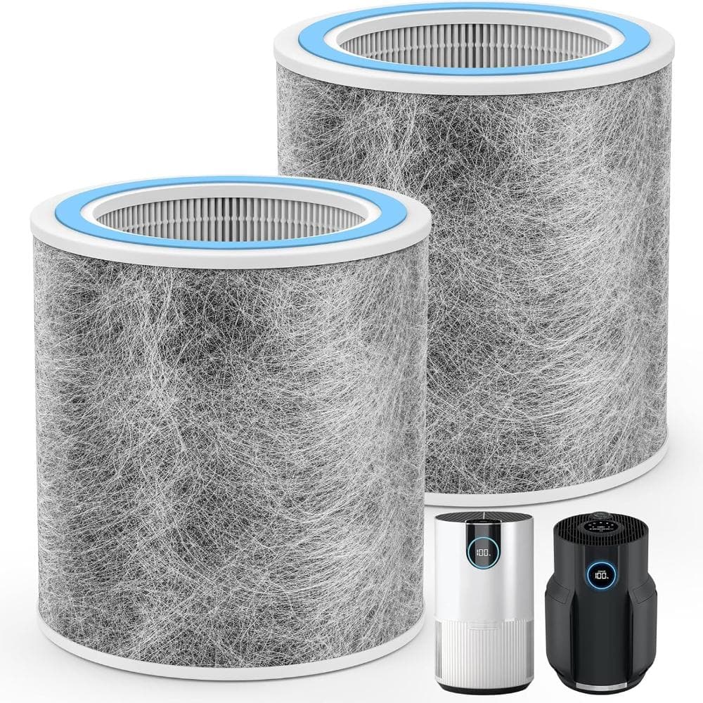 2-Pack HEPA Air Purifier Replacement Filter, Compatible with Shark HP152, HP153, HP102PET, HP132, HC450, HC451, HC452 product image for price tracking