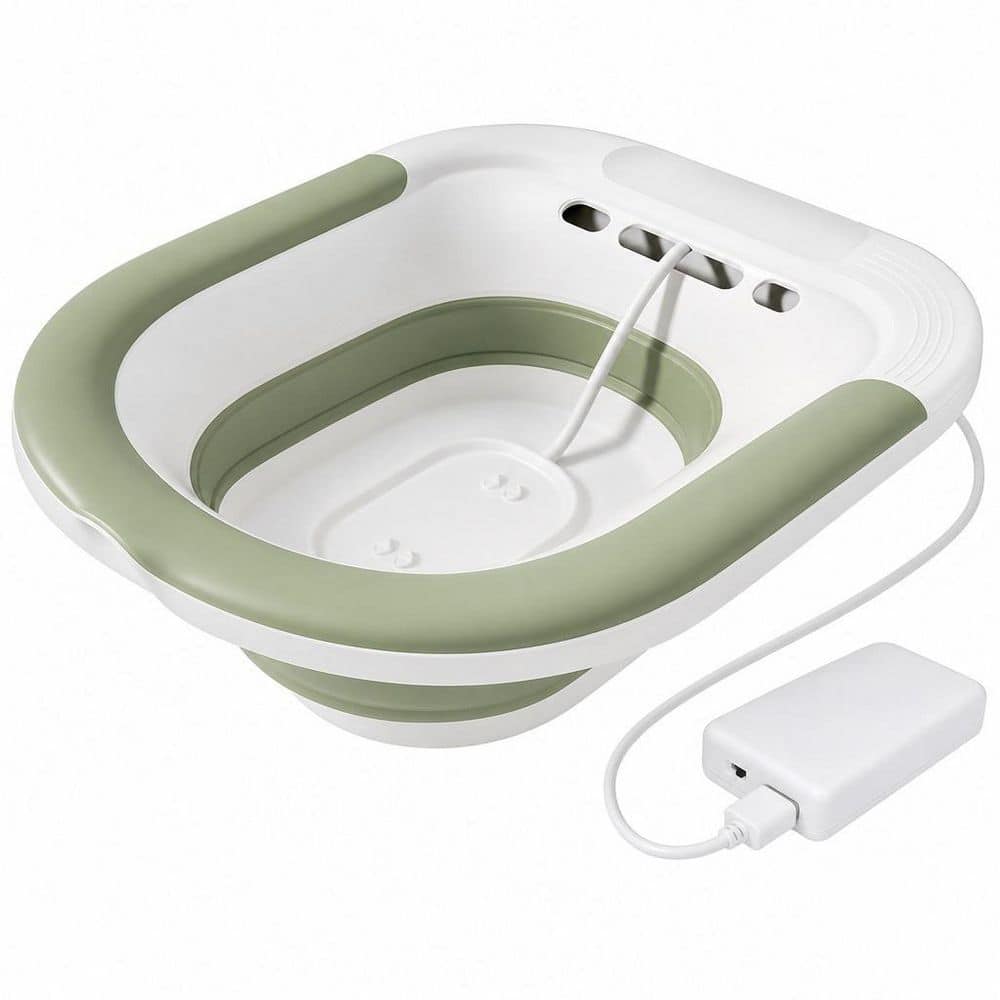 Green Electric Sitz Bath with Non-Slip and High Water Flow for Postpartum Care, Foldable Sitz Bath for Toilet Seats price history on PriceWatchPro