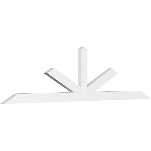 Ekena Millwork Saratoga 96 in. W x 24 in. H x 2 in. D Signature Polyurethane Bracket