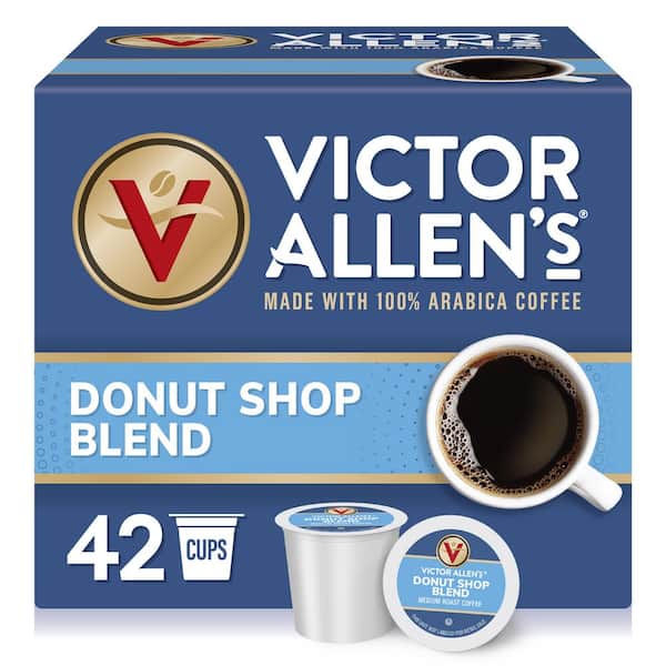 Victor Allen's Donut Shop Blend Medium Roast Single Serve Coffee Pods for Keurig K-Cup Brewers (42 Count)