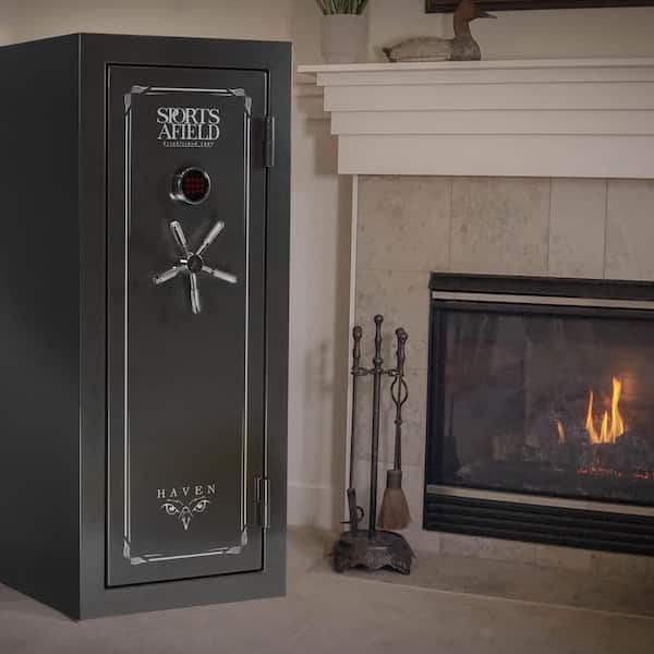 Haven Series 36 + 6-Gun Fire/Waterproof Safe with Print Guard Technology and Illuminated E-Lock Haven Series 36 + 6-Gun Fire/Waterproof Safe with Print Guard Technology and Illuminated E-Lock