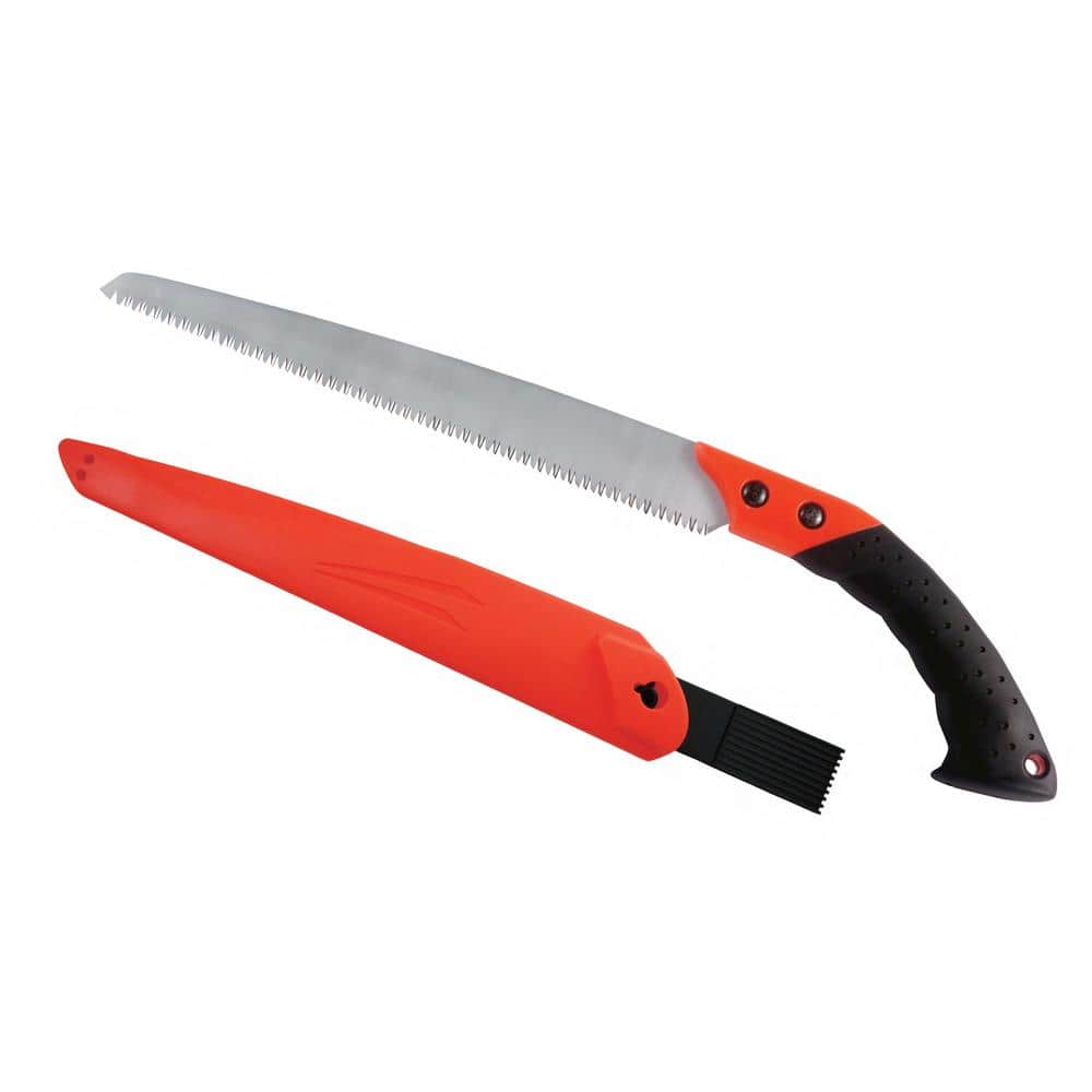 Folding Pruning Saw 10 Inch Curve Blade Safety Holster garden Cutting tool 