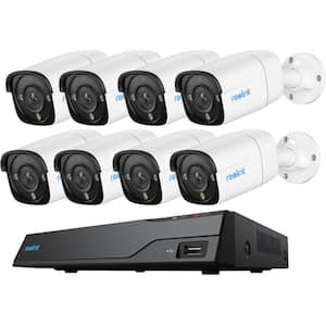 16-Channel NVR System with 4 x 8MP Bullet PoE Camera