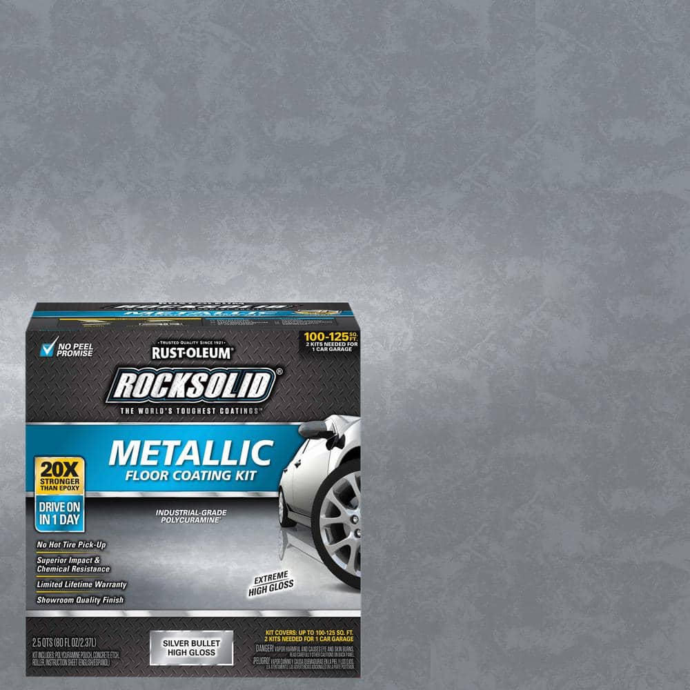 80 oz. Metallic Silver Bullet Garage Floor Kit (Case of 2)