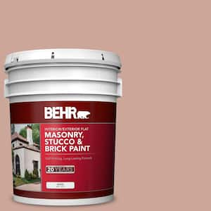 5 gal. #MS-03 Ocean Coral Flat Interior/Exterior Masonry, Stucco and Brick Paint