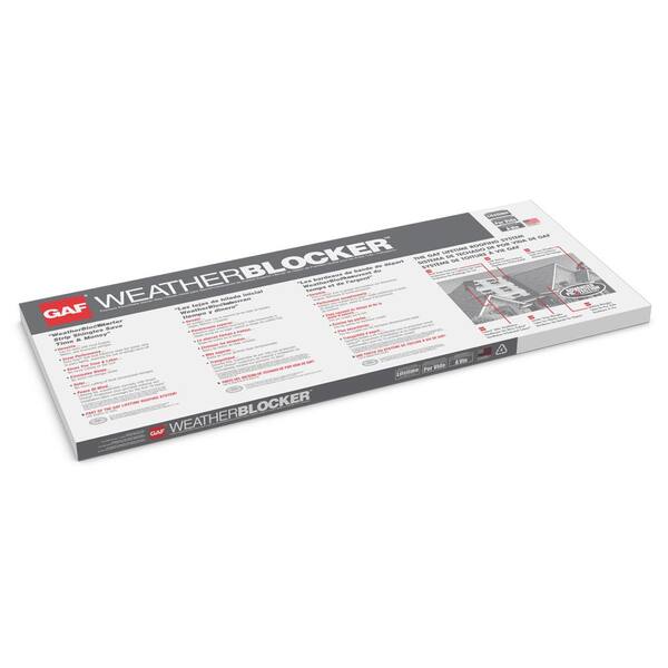 Gaf Weatherblocker 50 Lin Ft Premium Eave And Rake Roofing Starter Strip Shingles 1117000 The Home Depot