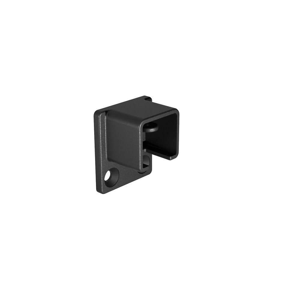 MountainView 4 in. x 2 in. Glass Deck Railing Matte Black Stainless Steel Stair Rail Bracket price history on PriceWatchPro