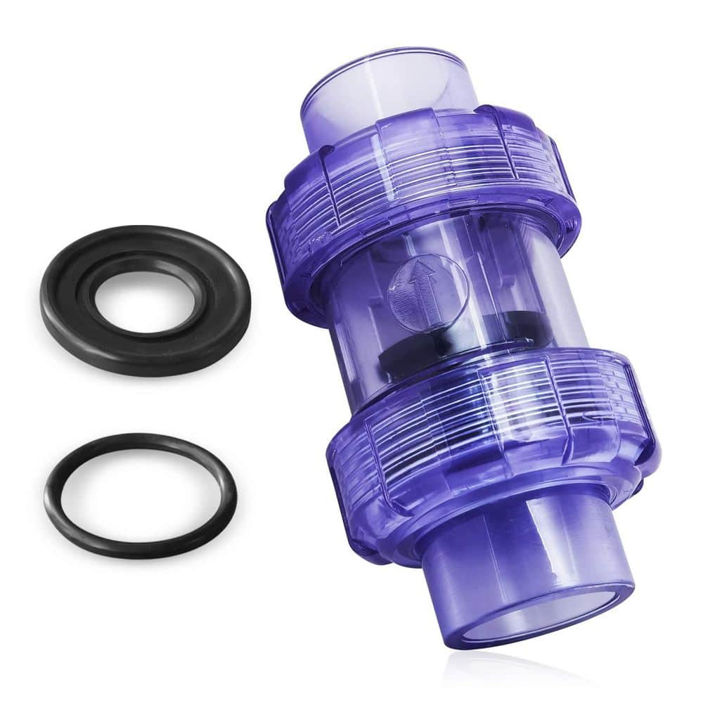 1 in. Clear UPVC No-return Slip Swing Full Port Utility Double True Union Check Valve for Backflow Prevention price history on PriceWatchPro