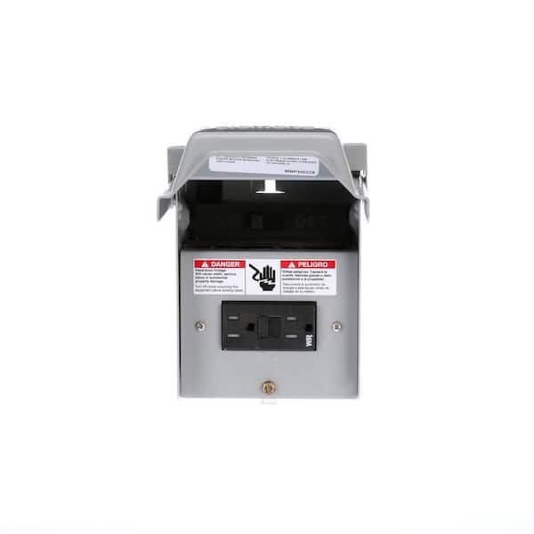 Siemens 60 Amp Outdoor Non-Automatic Switch AC Disconnect with 15 Amp GFCI Receptacle