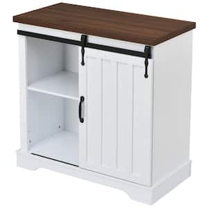 31.5 in. W x 15.7 in. D x 31.9 in. H Freestanding White Linen Cabinet with Adjustable Shelf