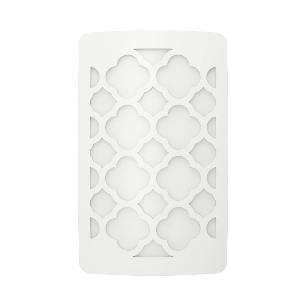 White Tangier Pattern Plug-In Night Light Cover