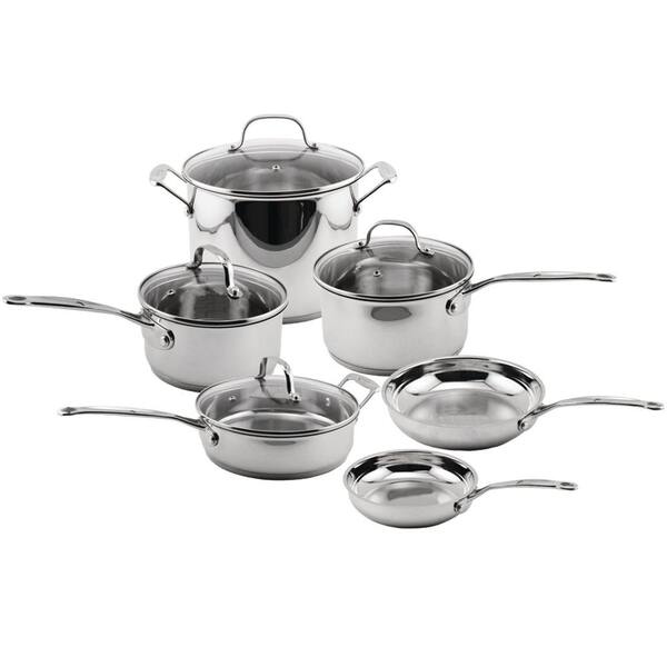 BergHOFF EarthChef 10-Piece Stainless Steel Cookware Set