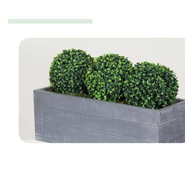 Costway 19 .5 in. Height Green Artificial Boxwood Topiary Balls  Sun-Protection Indoor and Outdoor Greenery Decoration (Set of 2)  HZ10143GN-2 - The Home Depot