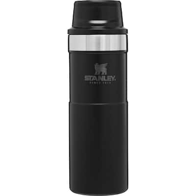 Classic 16 oz. Matte Black Stainless Steel Vacuum Insulated Trigger-Action Travel Mug