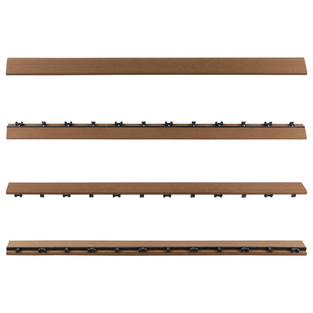 NewTechWood 1/6 ft. x 3 ft. Quick Deck Composite Deck Tile