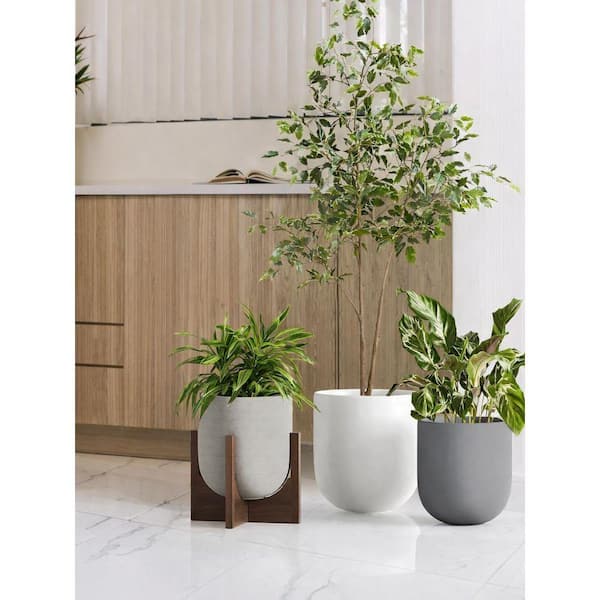 Justincity Ceramic Cylinder Planter Pot with Drainage Hole