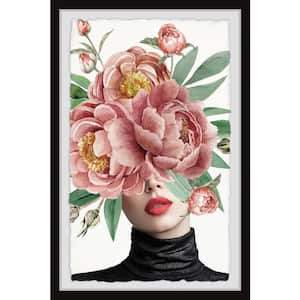 "Beauty and Flowers" by Marmont Hill Framed People Art Print 18 in. x 12 in. .