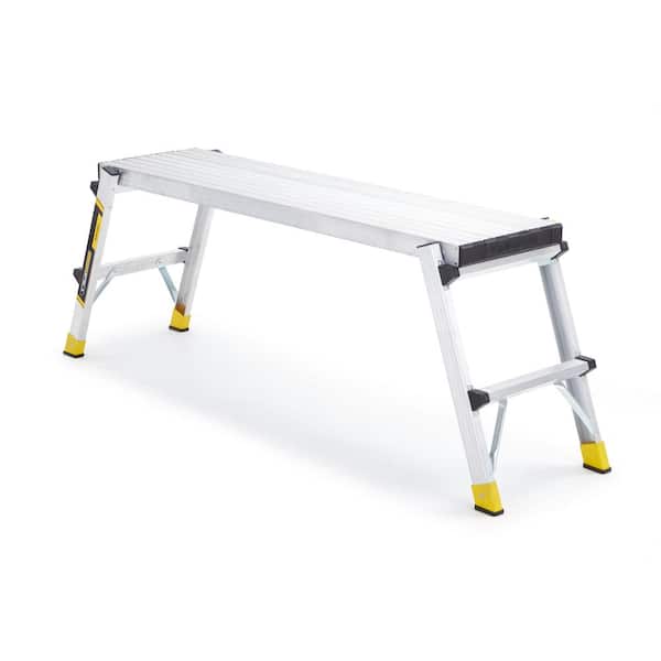 Gorilla Ladders - 47 in. x 12 in. x 20 in. Aluminum Slim-Fold Work Platform with 250 lb. Load Capacity