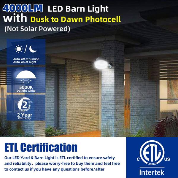 KOAOEIRS 50-Watt LED Bronze Dusk to Dawn with photocell Outdoor
