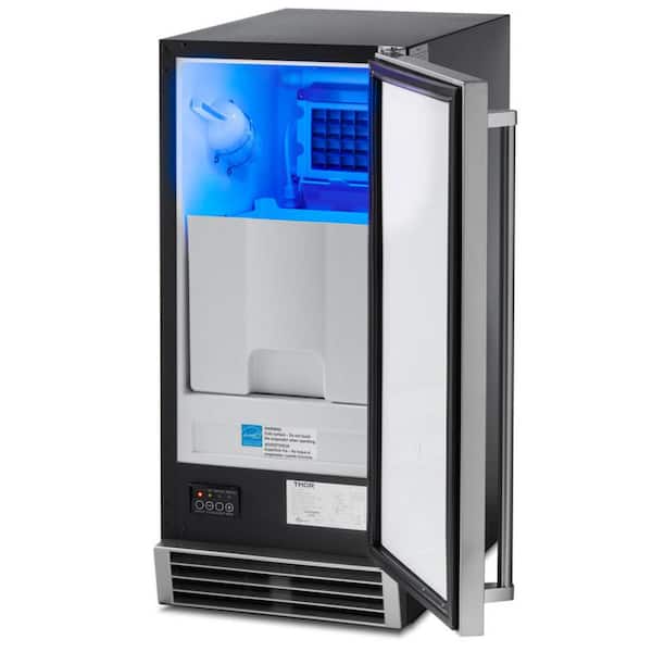 15 in. 50 lbs. Built-in Ice Maker in Stainless Steel