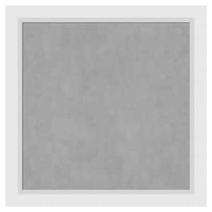 Blanco White 28 in. x 28 in. Framed Magnetic Board