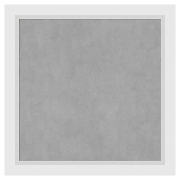 Amanti Art Blanco White 28 in. x 28 in. Framed Magnetic Board