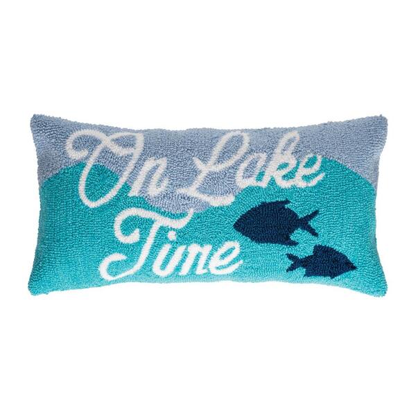 C&F HOME On Lake Time Hooked Standard Pillow