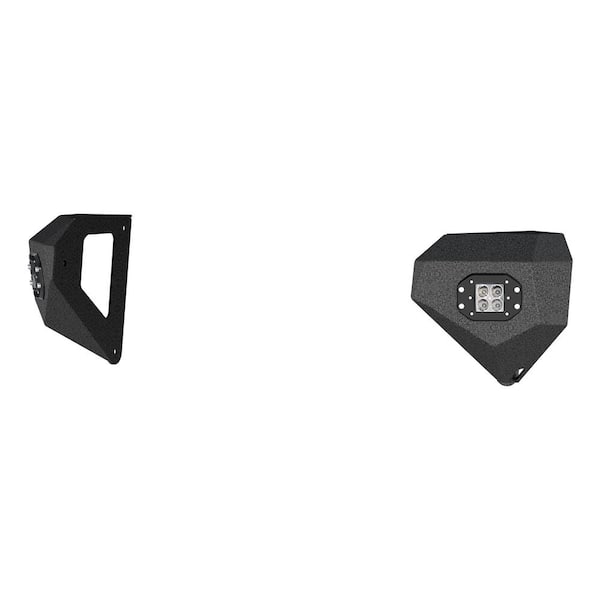 Aries TrailChaser Jeep Wrangler, Gladiator Steel Front Bumper Corners with LEDs