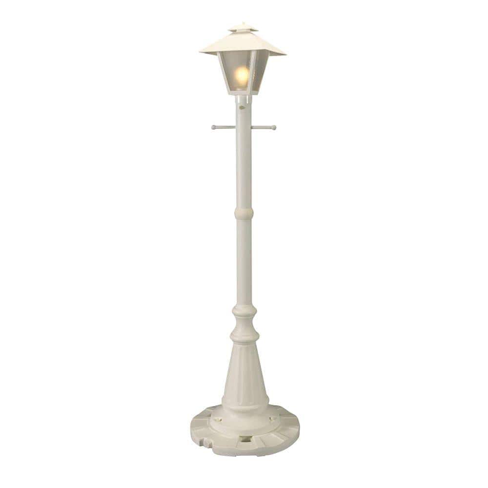 Cape Cod White Resin Outdoor Plug-In Post Lantern