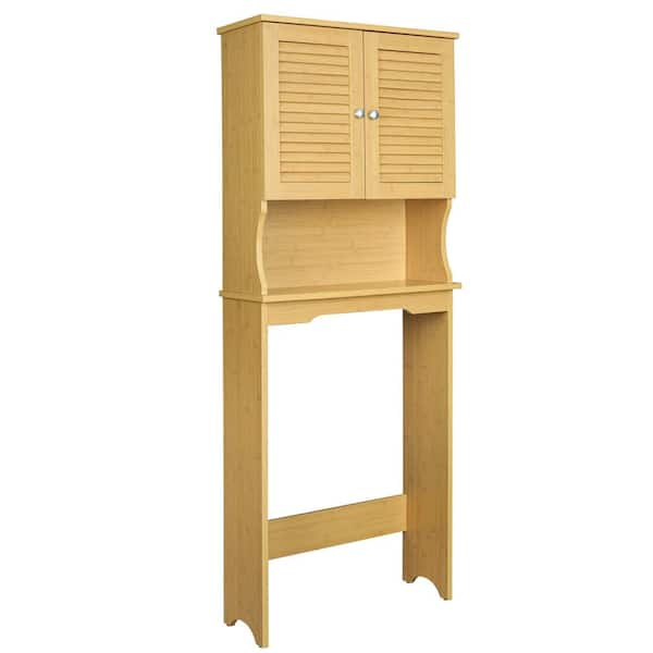 bamboo bathroom cabinet over toilet