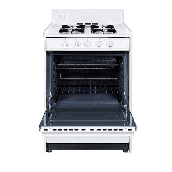 24 in. 2.92 cu. ft. Gas Range in White