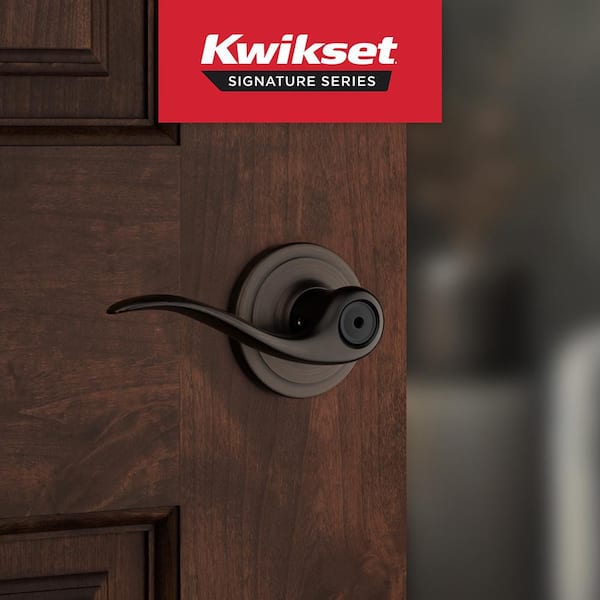 Tustin Venetian Bronze Bed/Bath Door Handle with Microban Antimicrobial Technology
