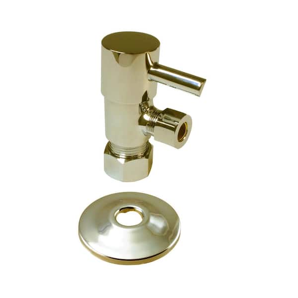 Outlet 1/4-Turn Straight Valve Nominal Inlet x 3/8 in O.D 1/2 in 