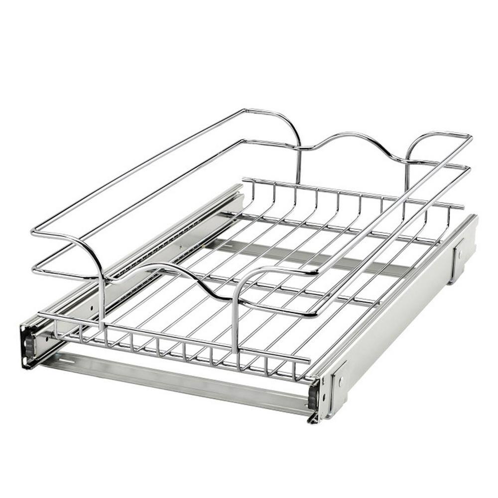 Rev-A-Shelf Silver Wire Pull Out Kitchen Cabinet Organizer