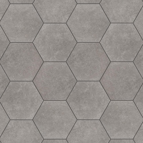 muracnタープHEXA ULTRA GLAY Merola Tile Traffic Hex Grey 8-5/8 in. x 9-7/8 in. Porcelain