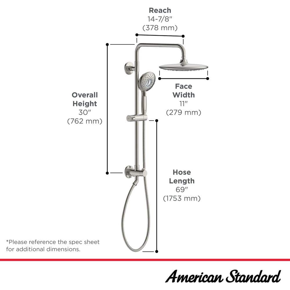 Matte Black Adjustable Multi-Head Rain Shower System